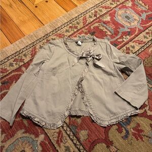 J. Crew Beige Silk-Trim jacket